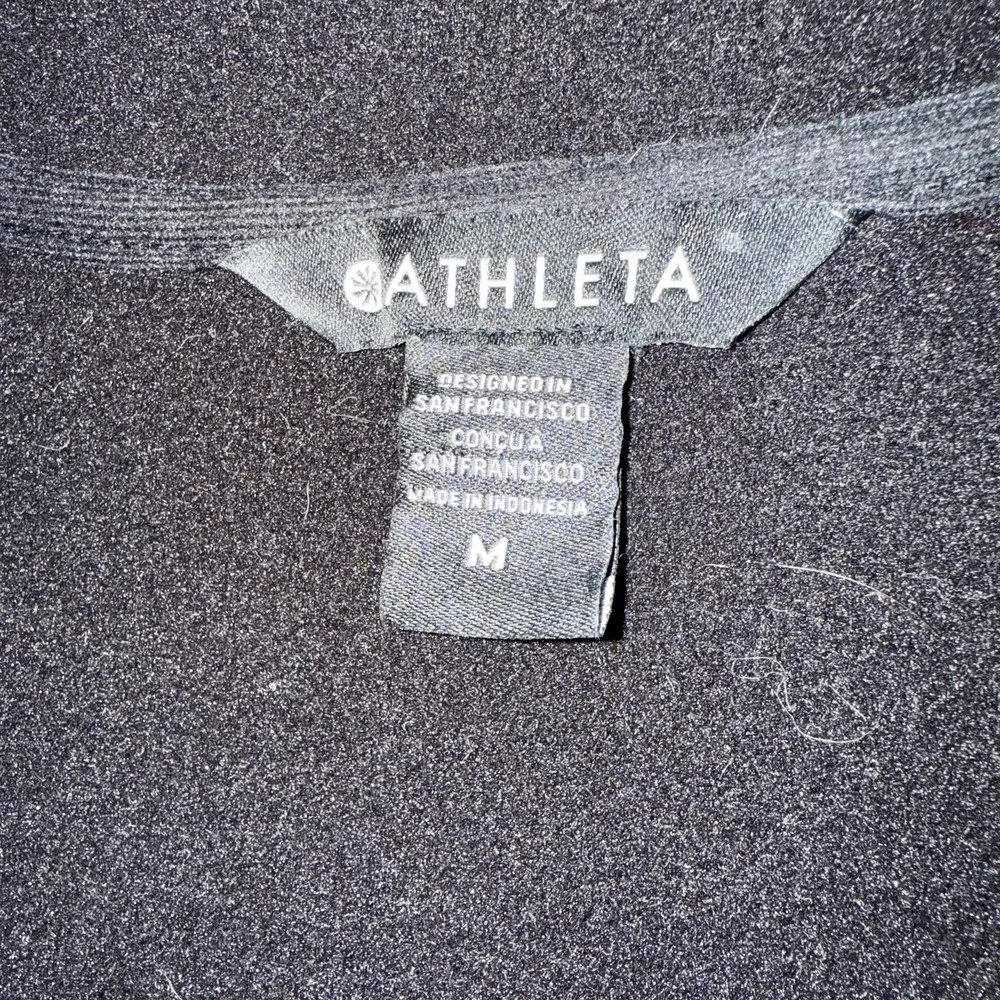 Athleta‎ Recovery Cozy Snap Front Sweatshirt Women's Medium Black Sherpa
